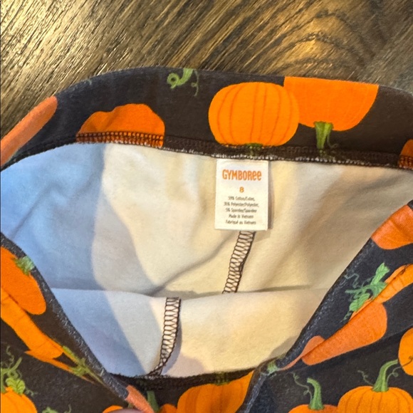 Gymboree Pumpkin Print Hoodie and Leggings - Picture 2 of 7